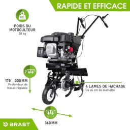 Image du fabricant 4 du Motobineuse BRAST thermique 176ccm