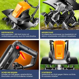 Image du fabricant 4 du Motobineuse électrique MASKO 1500W