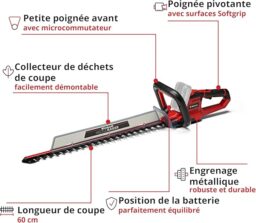 Image du fabricant 4 du Taille-haies Einhell GE-CH 18-60 Li