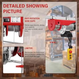 Image du fabricant 4 du TEENO Palan électrique 1450W rouge