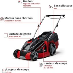 Image du fabricant 4 du Tondeuse Einhell GE-CM 43 Li M