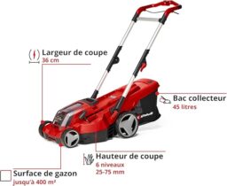 Image du fabricant 4 du Tondeuse Einhell RASARRO 36 sans fil
