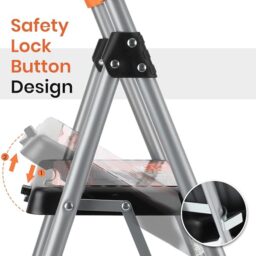 Image du fabricant 4 du TreeLen Escabeau pliant orange