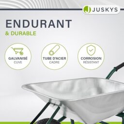 Image du fabricant 5 du Brouette Juskys Garden 100L robuste