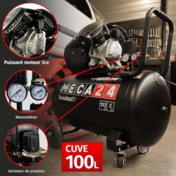 Image du fabricant 5 du Compresseur Bicylindre 3CV 100L