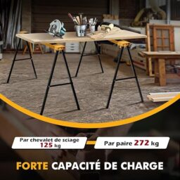 Image du fabricant 5 du COSTWAY Tréteaux Pliants Métal