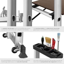 Image du fabricant 5 du Échelle multifonction tectake®