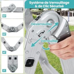 Image du fabricant 5 du Échelle multifonctionnelle GYMAX