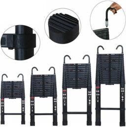 Image du fabricant 5 du Échelle télescopique aluminium noire