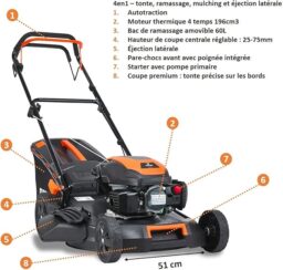 Image du fabricant 5 du FUXTEC Tondeuse Thermique FX-RM5170