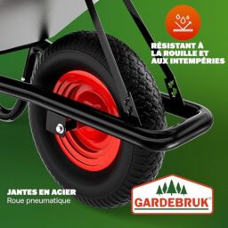 Image du fabricant 5 du GARDEBRUKŽ Brouette acier galvanisé