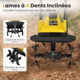 Image du fabricant 5 du GOPLUS Motobineuse électrique filaire