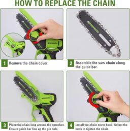 Image du fabricant 5 du Greenworks Mini Tronçonneuse 24V