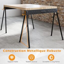 Image du fabricant 5 du GYMAX Tréteaux Pliables Lot 2