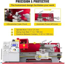 Image du fabricant 5 du Mini tour à métaux 600W compact