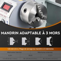 Image du fabricant 5 du Mini Tour à Métaux CREWORKS 1100W