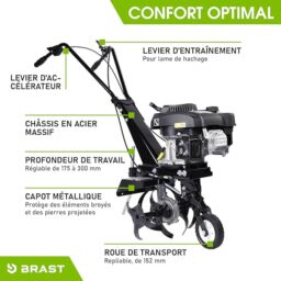 Image du fabricant 5 du Motobineuse BRAST thermique 176ccm