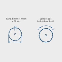Image du fabricant 5 du Scie circulaire Scheppach HS110