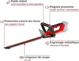 Image du fabricant 5 du Taille-haie Einhell GC-CH 18-50 Li-Solo