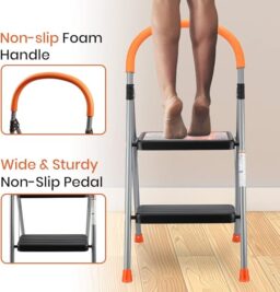 Image du fabricant 5 du TreeLen Escabeau pliant orange