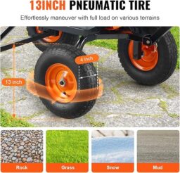 Image du fabricant 5 du VEVOR chariot benne robuste