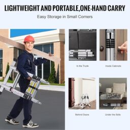 Image du fabricant 5 du VEVOR Échelle télescopique aluminium