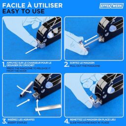 Image du fabricant 6 du Effektwerk Ensemble d'agrafeuses 5 en 1