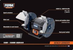 Image du fabricant 6 du FERM Touret à meuler 150W