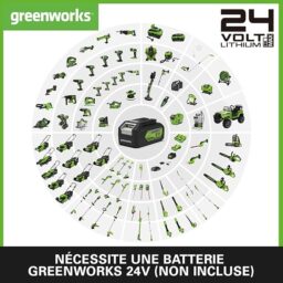 Image du fabricant 6 du Greenworks G24LT25 Coupe Bordure