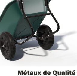 Image du fabricant 6 du GYMAX Brouette de Jardin verte