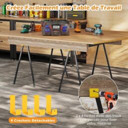 Image du fabricant 6 du GYMAX Tréteaux Pliables Lot 2