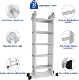 Image du fabricant 6 du Izrielar Échelle télescopique aluminium