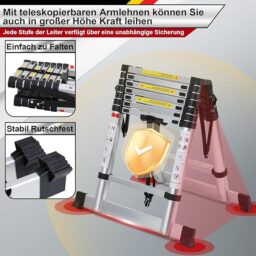 Image du fabricant 6 du Lospitch Échelle télescopique aluminium