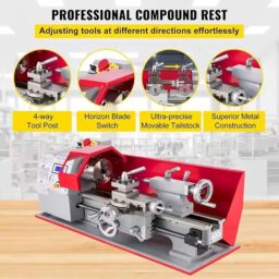 Image du fabricant 6 du Mini tour à métaux 600W compact