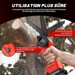 Image du fabricant 6 du Mini tronçonneuse à batterie 800W