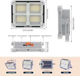Image du fabricant 6 du Projecteur LED Rechargeable 150W Fosingut
