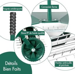 Image du fabricant 6 du RELAX4LIFE scarificateur gazon vert