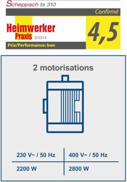 Image du fabricant 6 du Scheppach Scie circulaire TS310