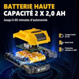 Image du fabricant 6 du Taille-haie sans fil télescopique Alloyman