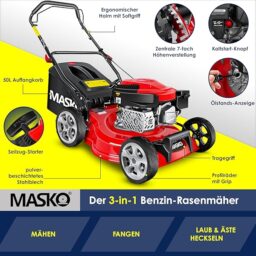 Image du fabricant 6 du Tondeuse essence Masko 3 en 1
