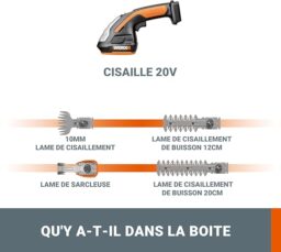 Image du fabricant 6 du WORX Set Sculpte-Haies sans fil