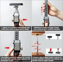 Image du fabricant 7 du 3-H Étai Télescopique Rouge