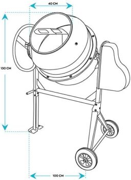 Image du fabricant 7 du BOUDECH Bétonnière Électrique 140LT