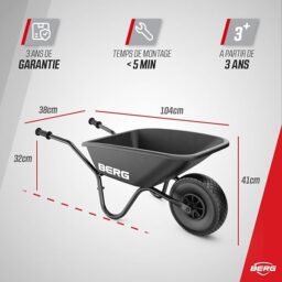 Image du fabricant 7 du Brouette enfant BERG Dempy Noir