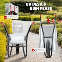 Image du fabricant 7 du Brouette tectake® tout-terrain robuste