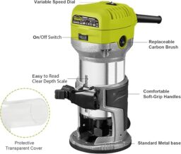 Image du fabricant 7 du DEWINNER Bois Défonceuse électrique