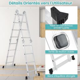 Image du fabricant 7 du Échelle multifonctionnelle GYMAX