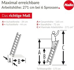 Image du fabricant 7 du Echelle Simple Hailo ProfiStep Uno