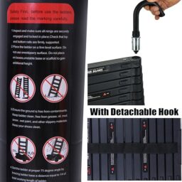 Image du fabricant 7 du Échelle télescopique aluminium noire