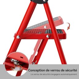 Image du fabricant 7 du KINGRACK Escabeau 2 Marches Rouge